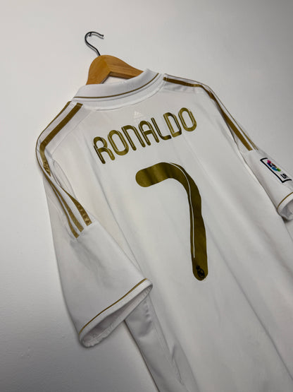 Cristiano Ronaldo Real Madrid CF 2011-12 home football shirt (XL)