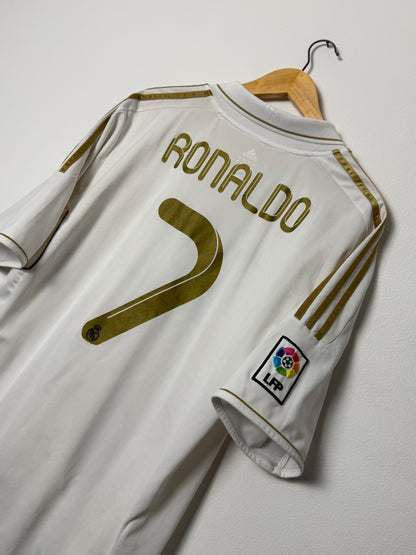 Cristiano Ronaldo Real Madrid CF 2011-12 home football shirt (XL)