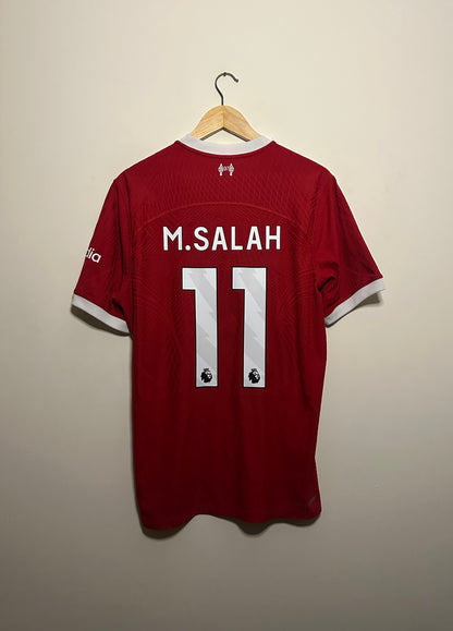 Mohamed Salah Liverpool FC 2023-24 home football shirt (M)