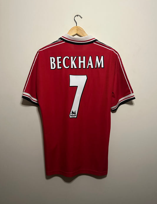 David Beckham Manchester United 1998-99 home football shirt (L)