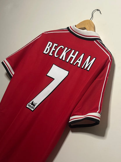 David Beckham Manchester United 1998-99 home football shirt (L)