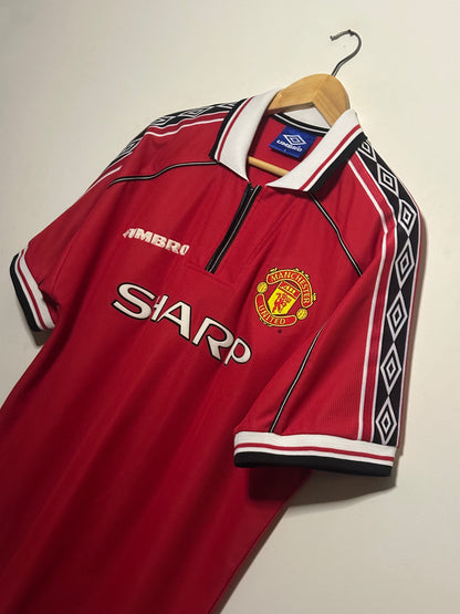 David Beckham Manchester United 1998-99 home football shirt (L)