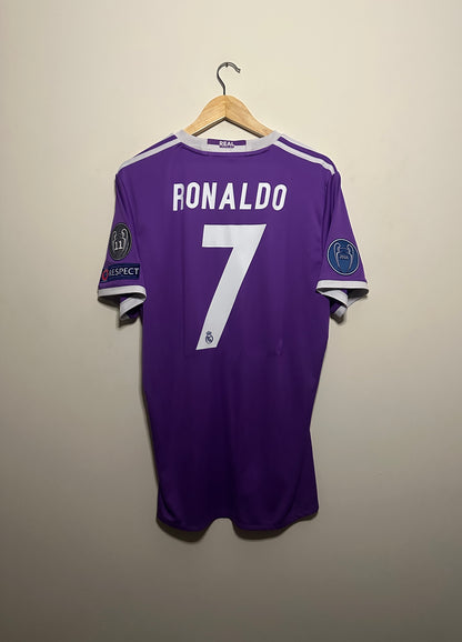 Cristiano Ronaldo Real Madrid CF 2016-17 away football shirt (L)