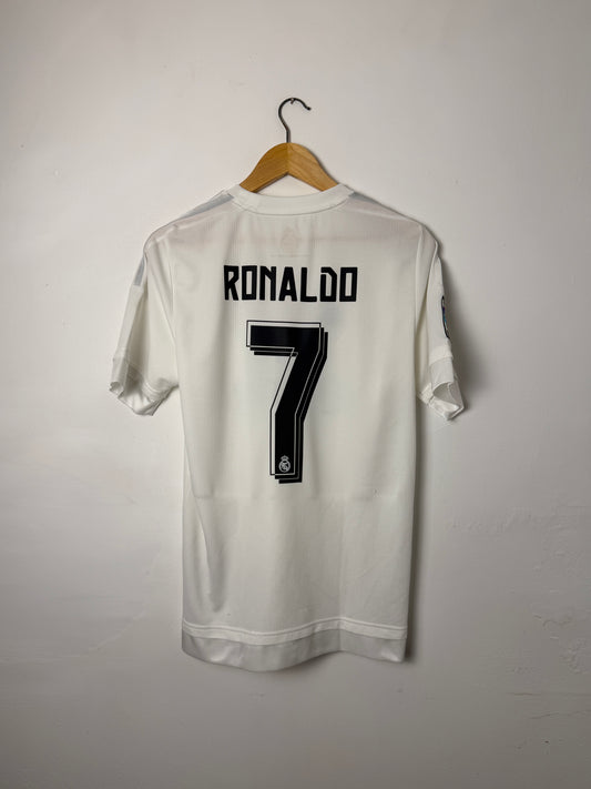 Cristiano Ronaldo Real Madrid CF 2015-16 home football shirt (S)