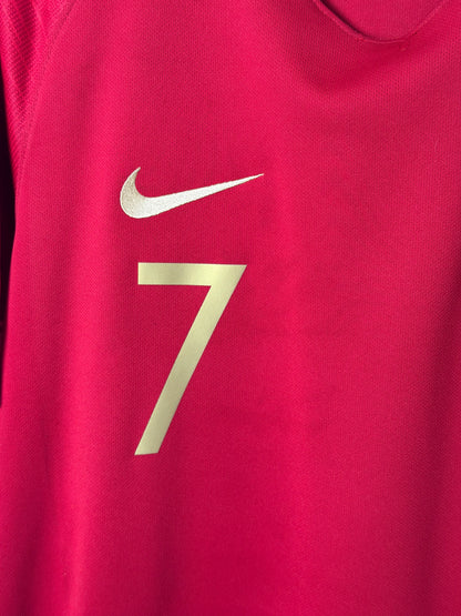 Cristiano Ronaldo Portugal 2018 World Cup home football shirt (M)