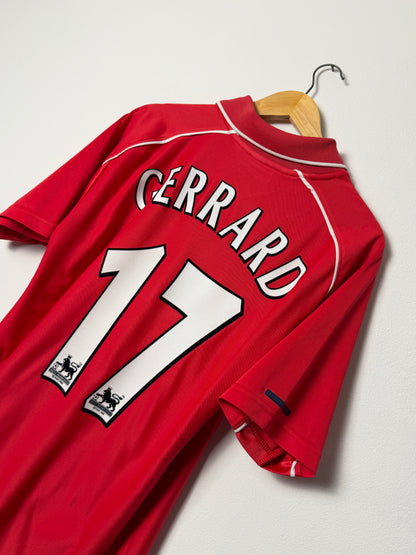 Steven Gerrard Liverpool FC 2000-02 home football shirt (M)