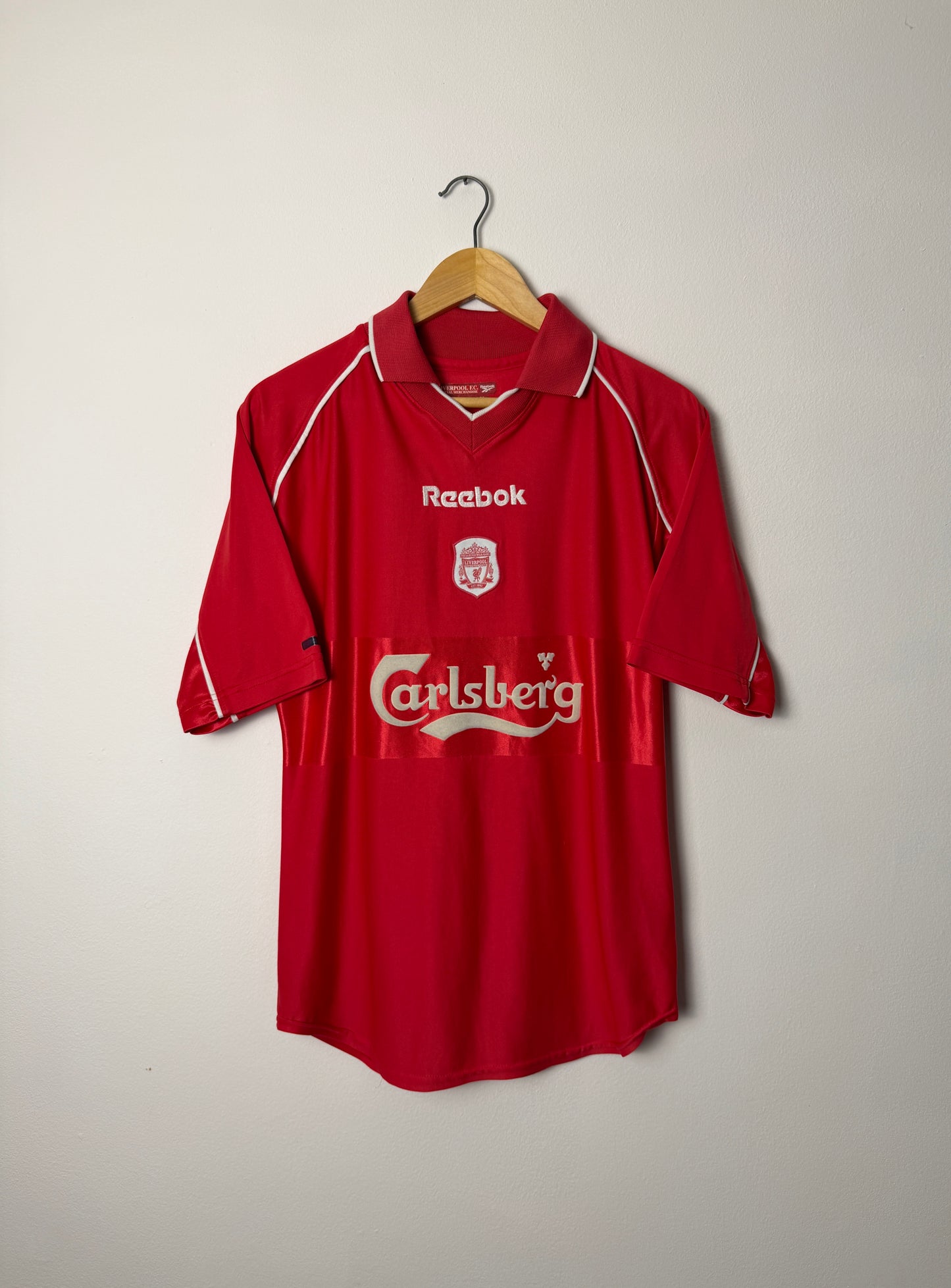 Steven Gerrard Liverpool FC 2000-02 home football shirt (M)