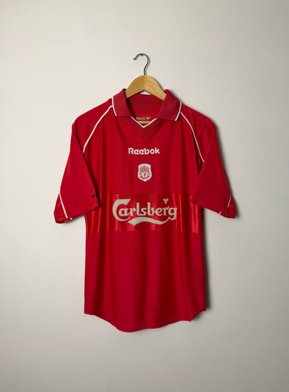 Steven Gerrard Liverpool FC 2000-02 home football shirt (M)