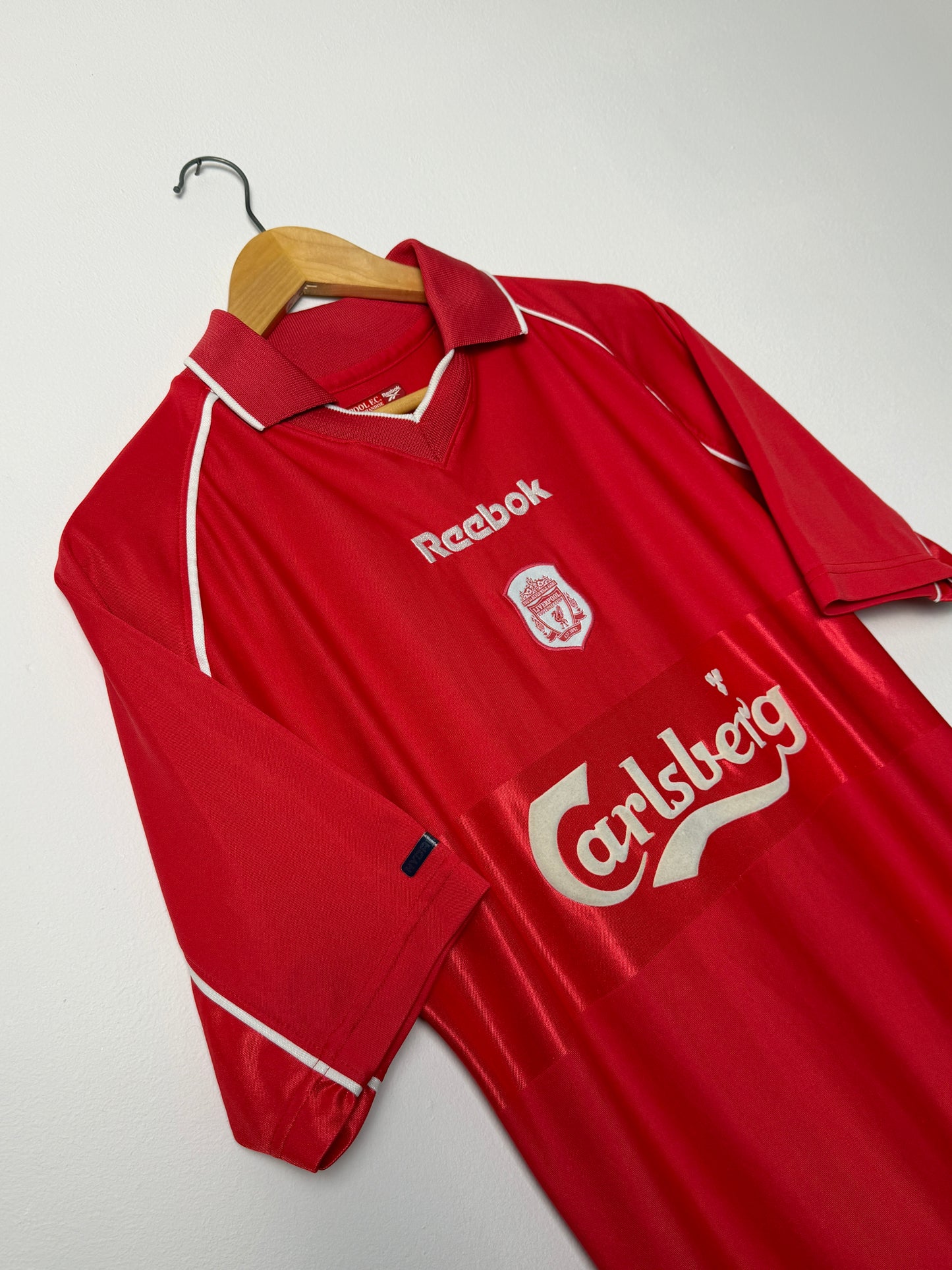 Steven Gerrard Liverpool FC 2000-02 home football shirt (M)