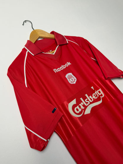 Steven Gerrard Liverpool FC 2000-02 home football shirt (M)