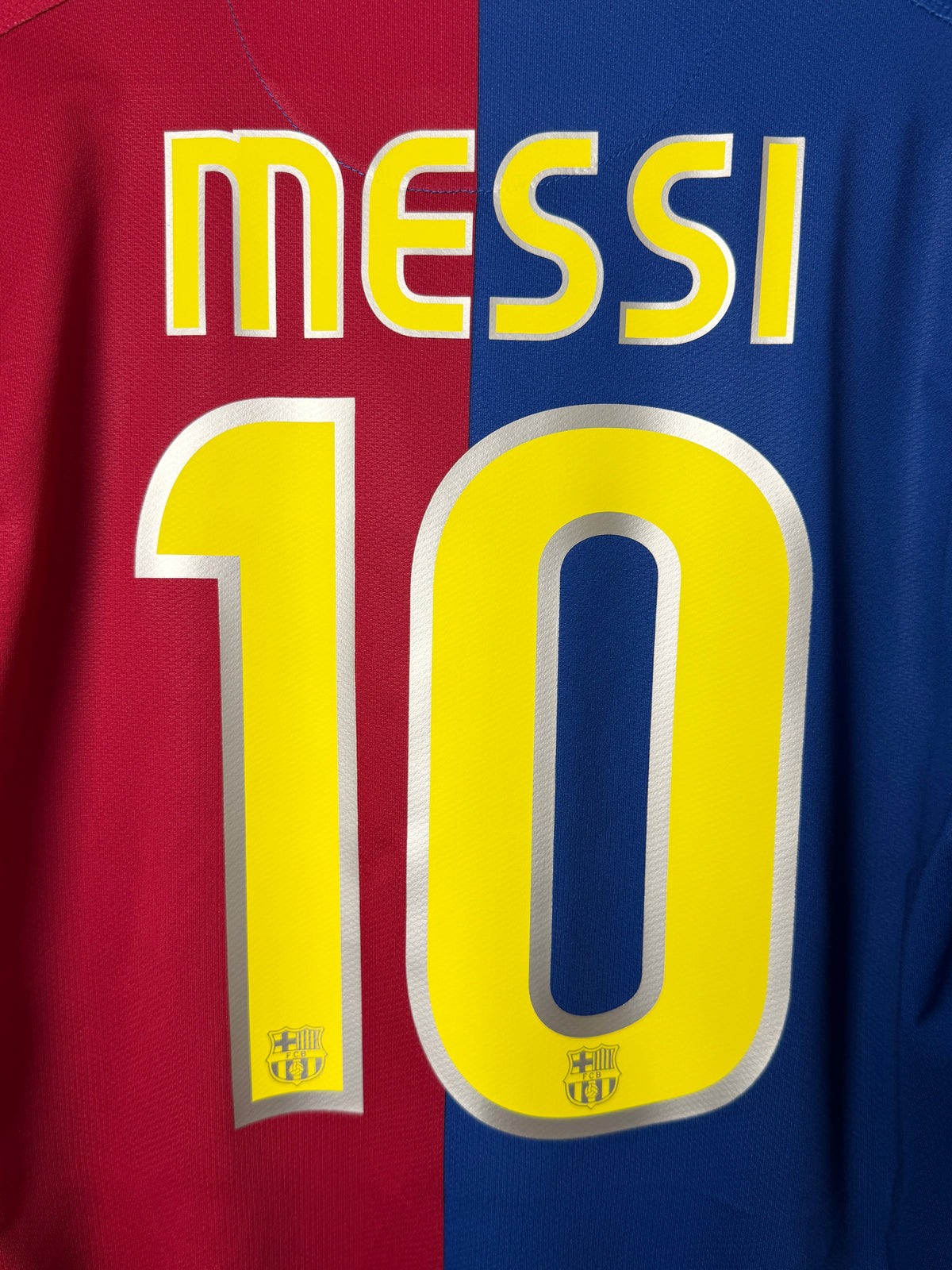 Lionel Messi FC Barcelona 2008-09 long sleeve home football shirt (M)
