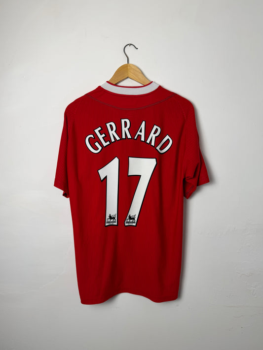 Steven Gerrard Liverpool FC 2002-04 home football shirt (M)
