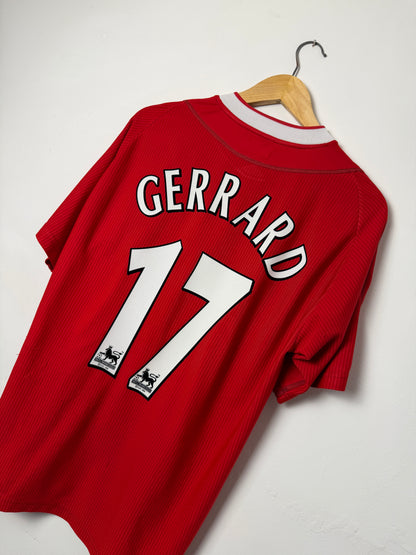 Steven Gerrard Liverpool FC 2002-04 home football shirt (M)