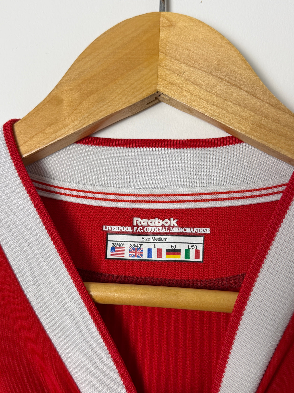 Steven Gerrard Liverpool FC 2002-04 home football shirt (M)