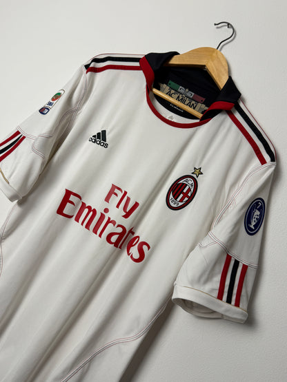 Zlatan Ibrahimovic AC Milan 2010-11 away football shirt (L)