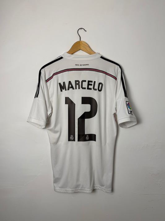 Marcelo Real Madrid CF 2014-15 home football shirt (M)