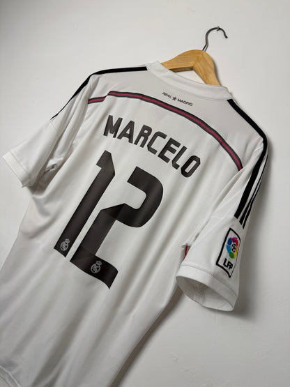 Marcelo Real Madrid CF 2014-15 home football shirt (M)