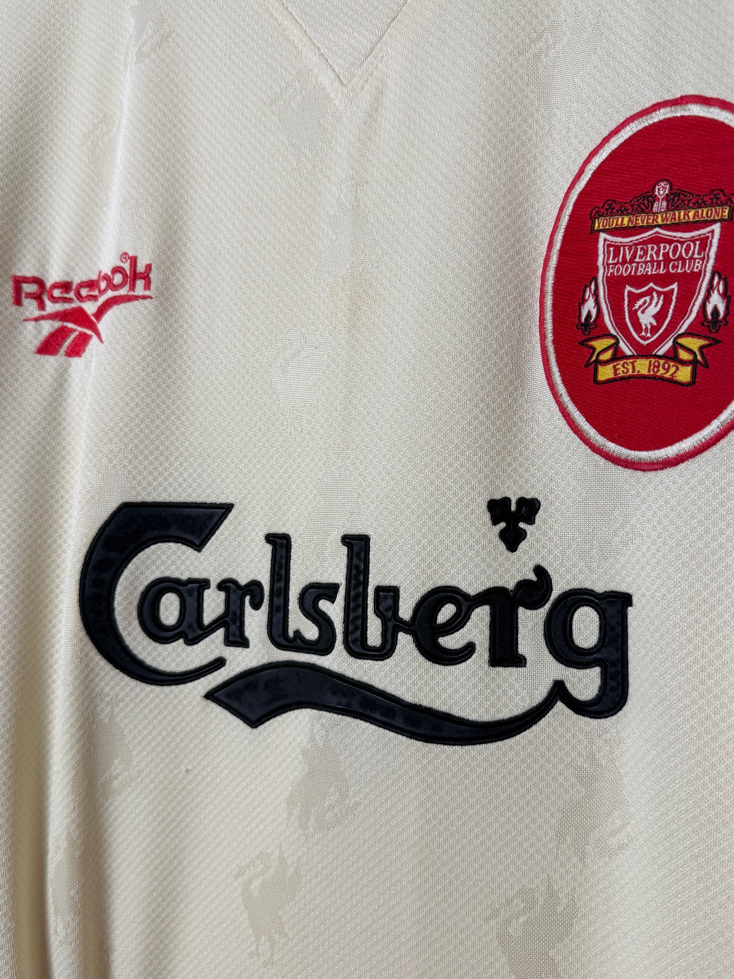 Liverpool FC 1996-97 away football shirt (L)