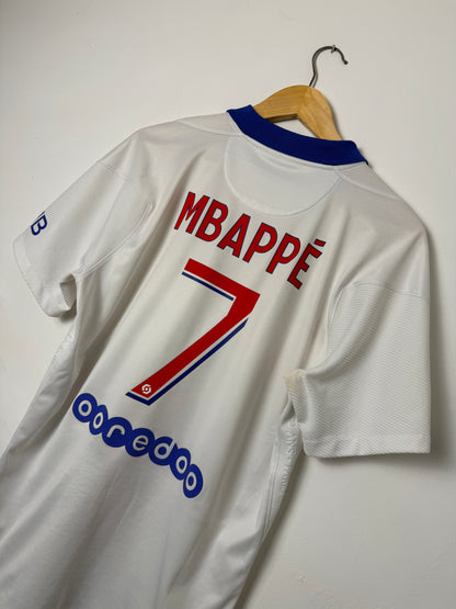 Kylian Mbappe PSG 2020-21 away football shirt (M)