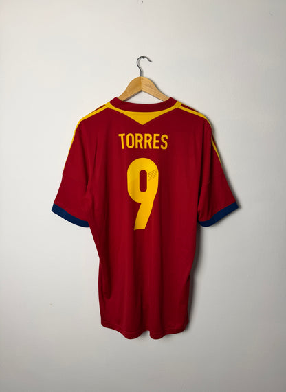 Fernando Torres Spain 2013 home football shirt (XL)