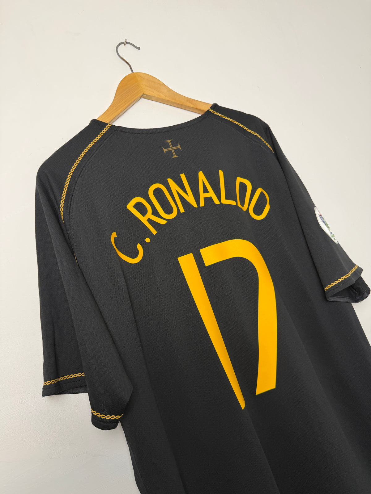 Cristiano Ronaldo Portugal 2006 World Cup away football shirt (XL)