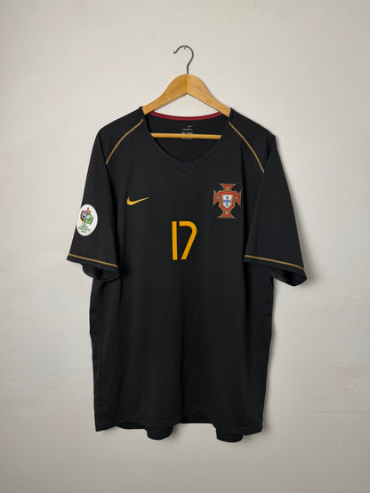Cristiano Ronaldo Portugal 2006 World Cup away football shirt (XL)