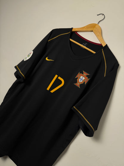 Cristiano Ronaldo Portugal 2006 World Cup away football shirt (XL)