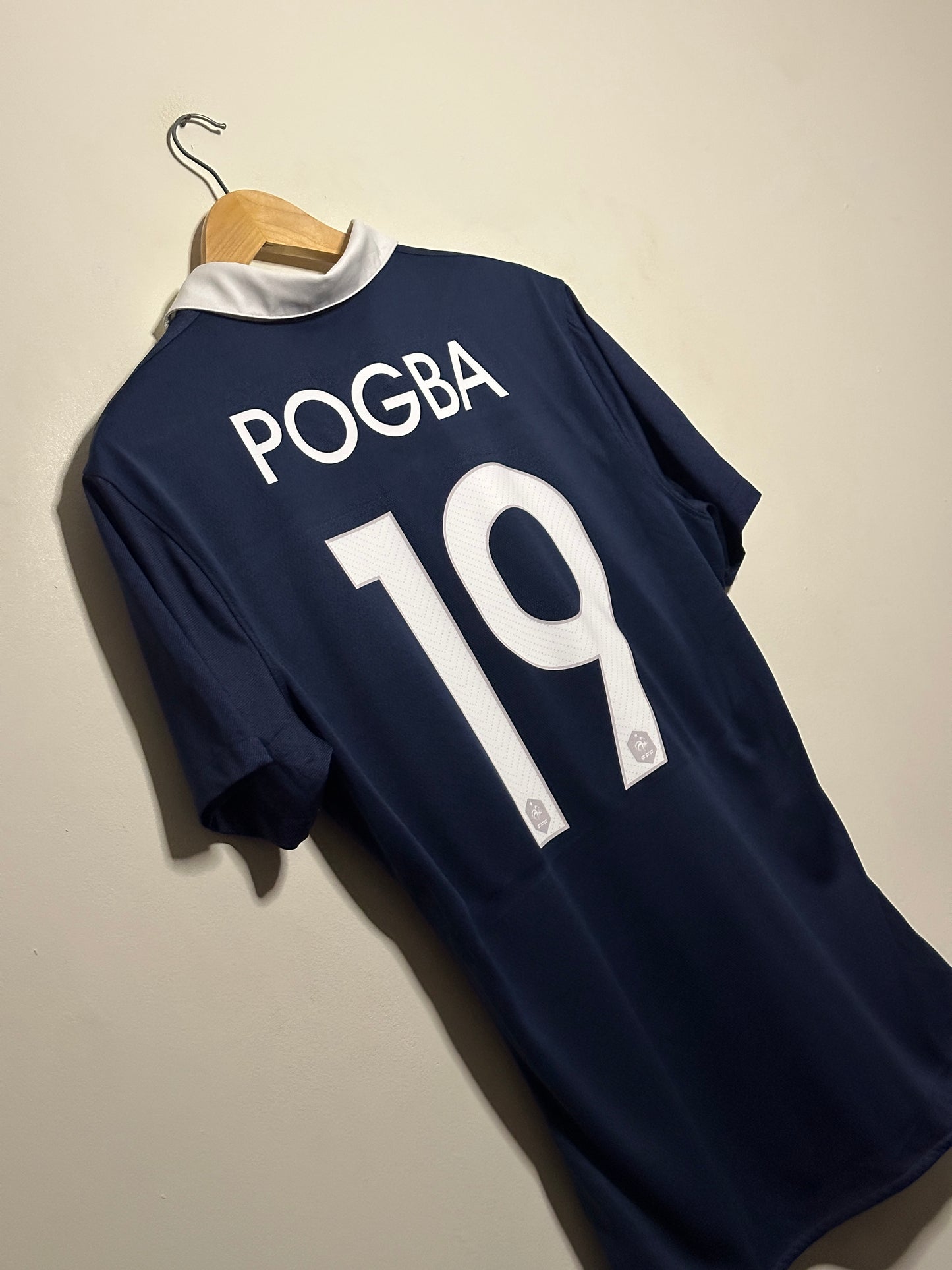 Paul Pogba France 2014 player version home football shirt (M)