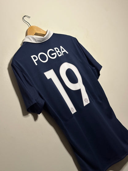 Paul Pogba France 2014 player version home football shirt (M)