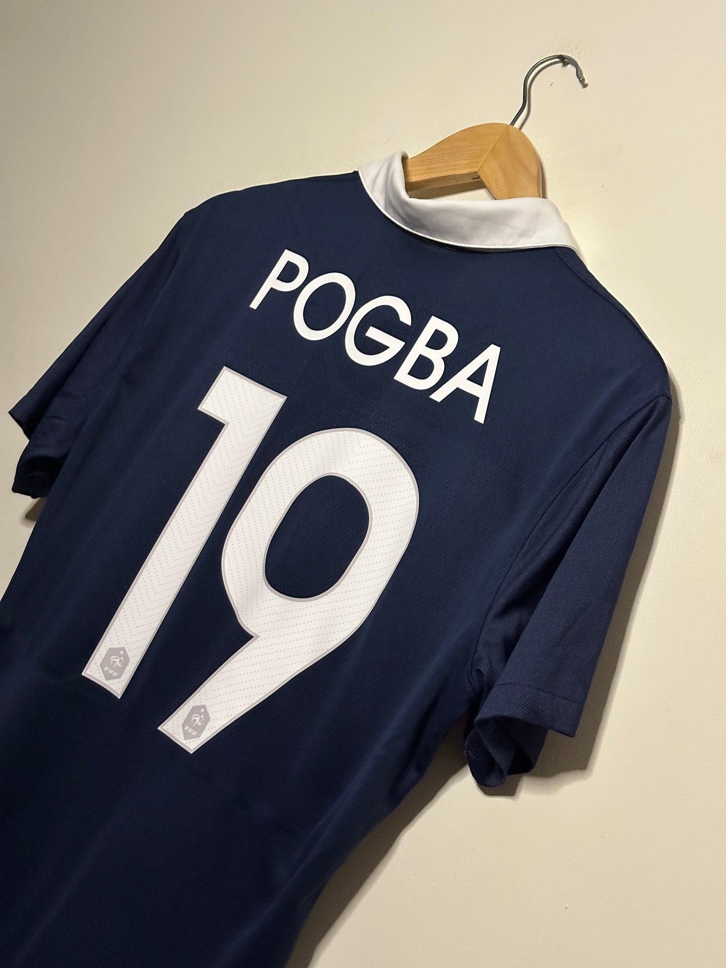 Paul Pogba France 2014 player version home football shirt (M)