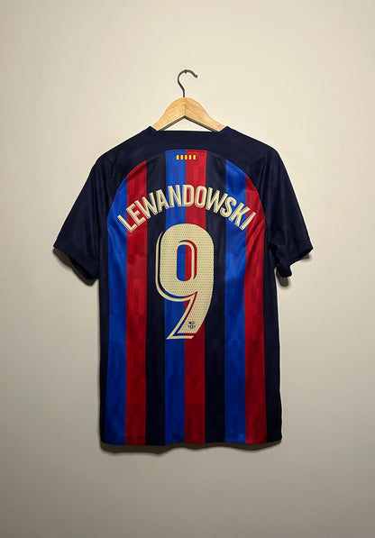 Robert Lewandowski FC Barcelona x Drake OVO 2022-23 home football shirt (M)