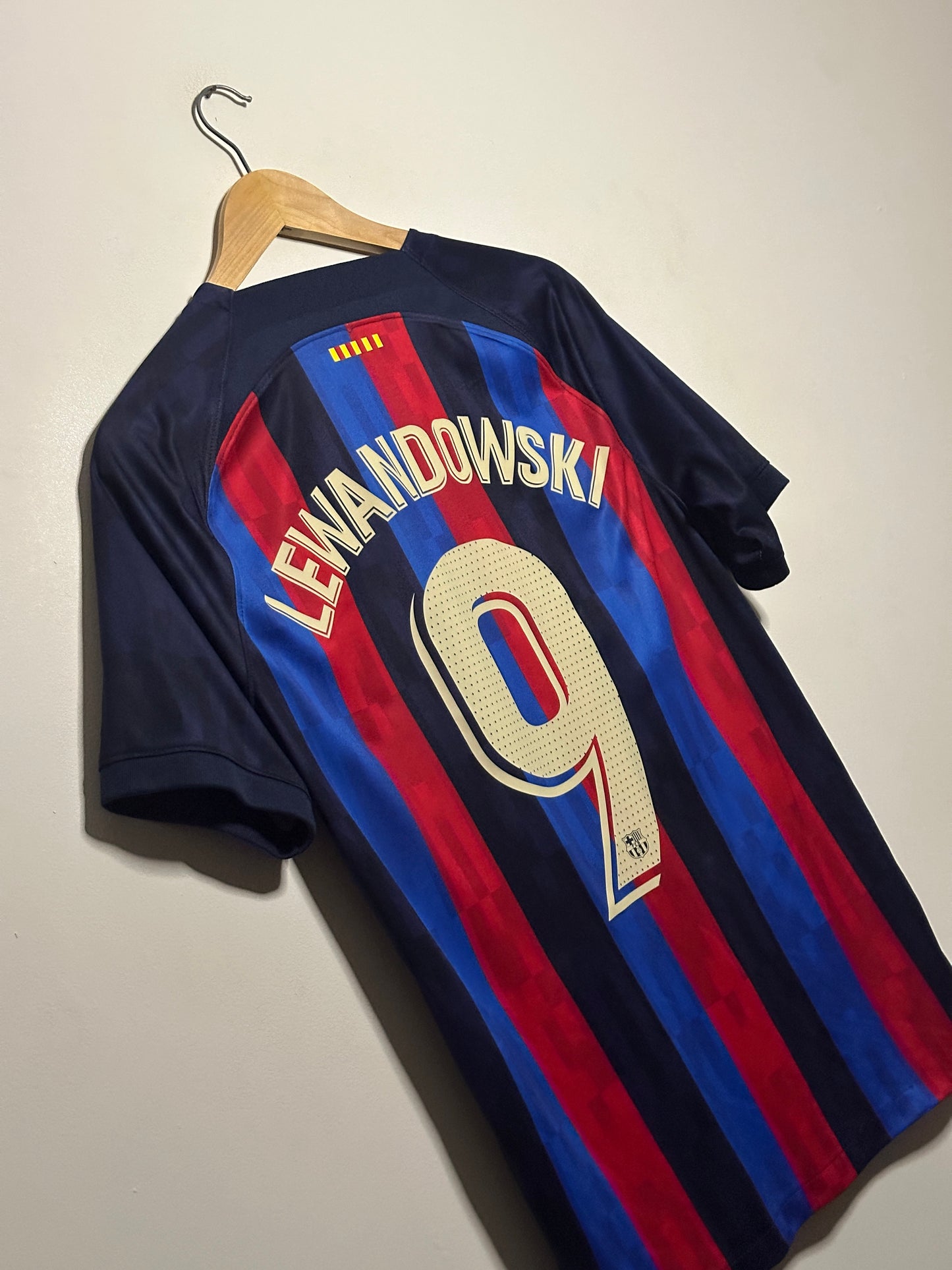 Robert Lewandowski FC Barcelona x Drake OVO 2022-23 home football shirt (M)