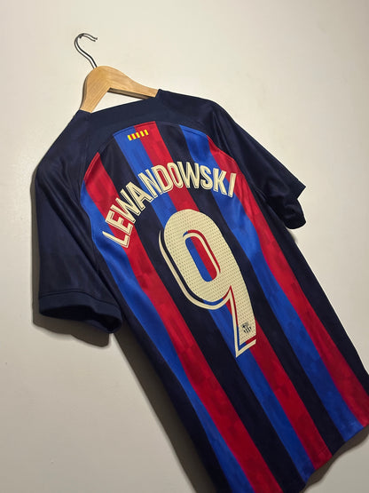 Robert Lewandowski FC Barcelona x Drake OVO 2022-23 home football shirt (M)