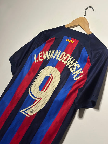 Robert Lewandowski FC Barcelona x Drake OVO 2022-23 home football shirt (M)