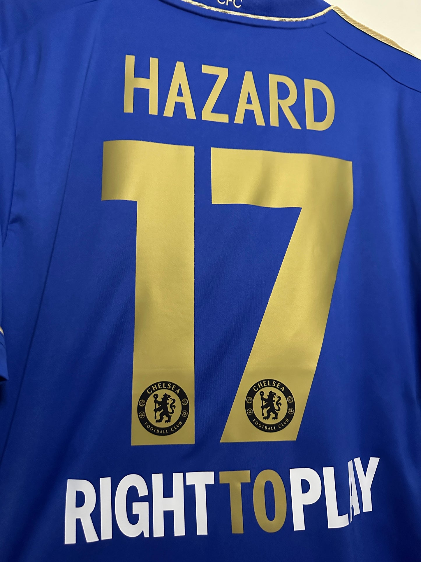 Eden Hazard Chelsea FC 2012-13 Europa League final version home football shirt (L)