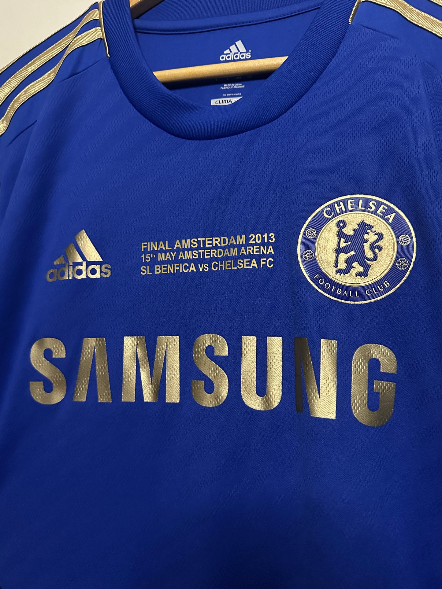 Eden Hazard Chelsea FC 2012-13 Europa League final version home football shirt (L)