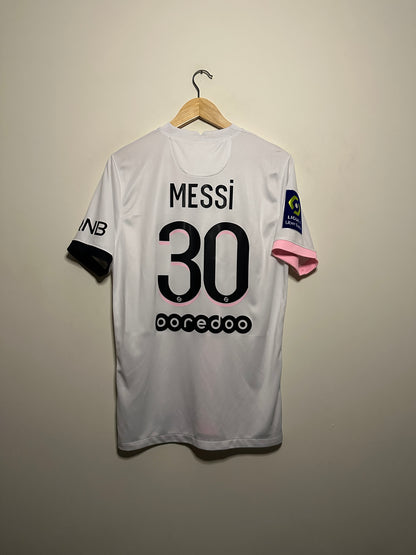 Lionel Messi PSG 2021-22 away football shirt (M)