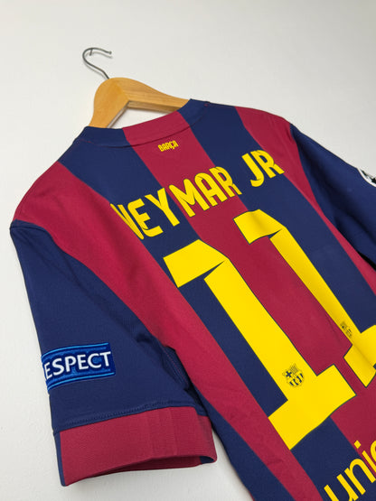 Neymar JR FC Barcelona 2014-15 home Champions League final football shirt (L)