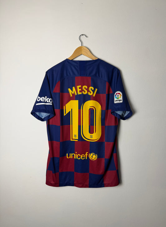 Lionel Messi FC Barcelona 2019-20 home football shirt (L)
