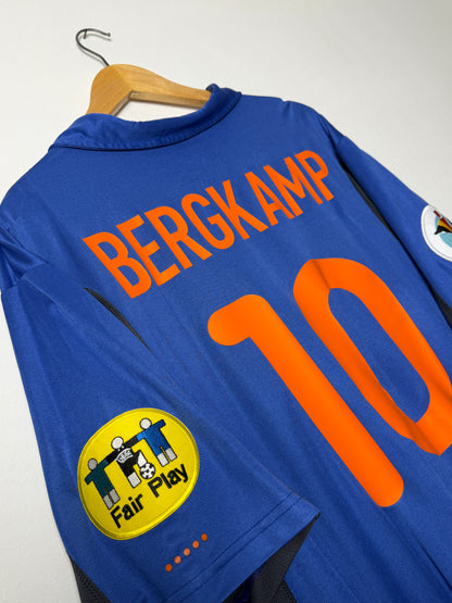 Dennis Bergkamp Netherlands 2000 away football shirt (XL)