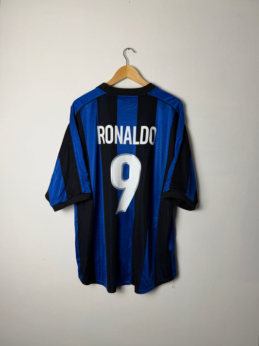 Ronaldo Inter Milan 1999-00 home football shirt (XL)