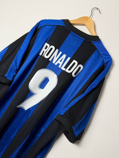 Ronaldo Inter Milan 1999-00 home football shirt (XL)