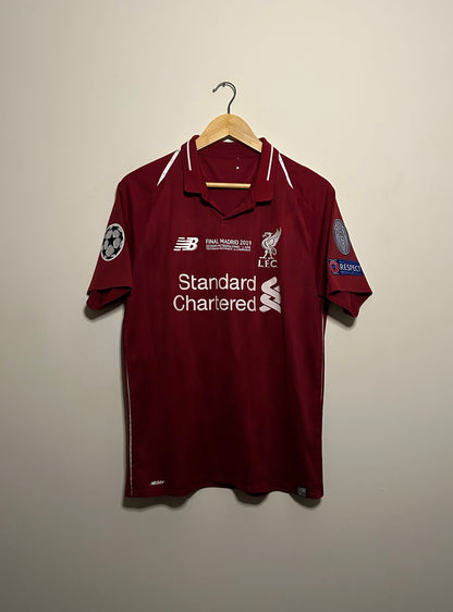 Mohamed Salah Liverpool FC 2018-19 champions league final edition home football shirt (M)
