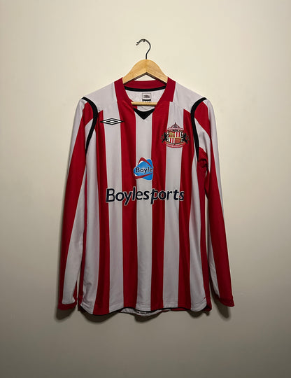 Sunderland AFC 2008-09 long sleeve home football shirt (M)