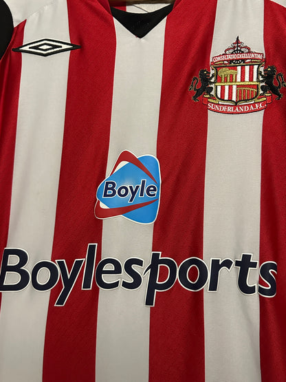 Sunderland AFC 2008-09 long sleeve home football shirt (M)