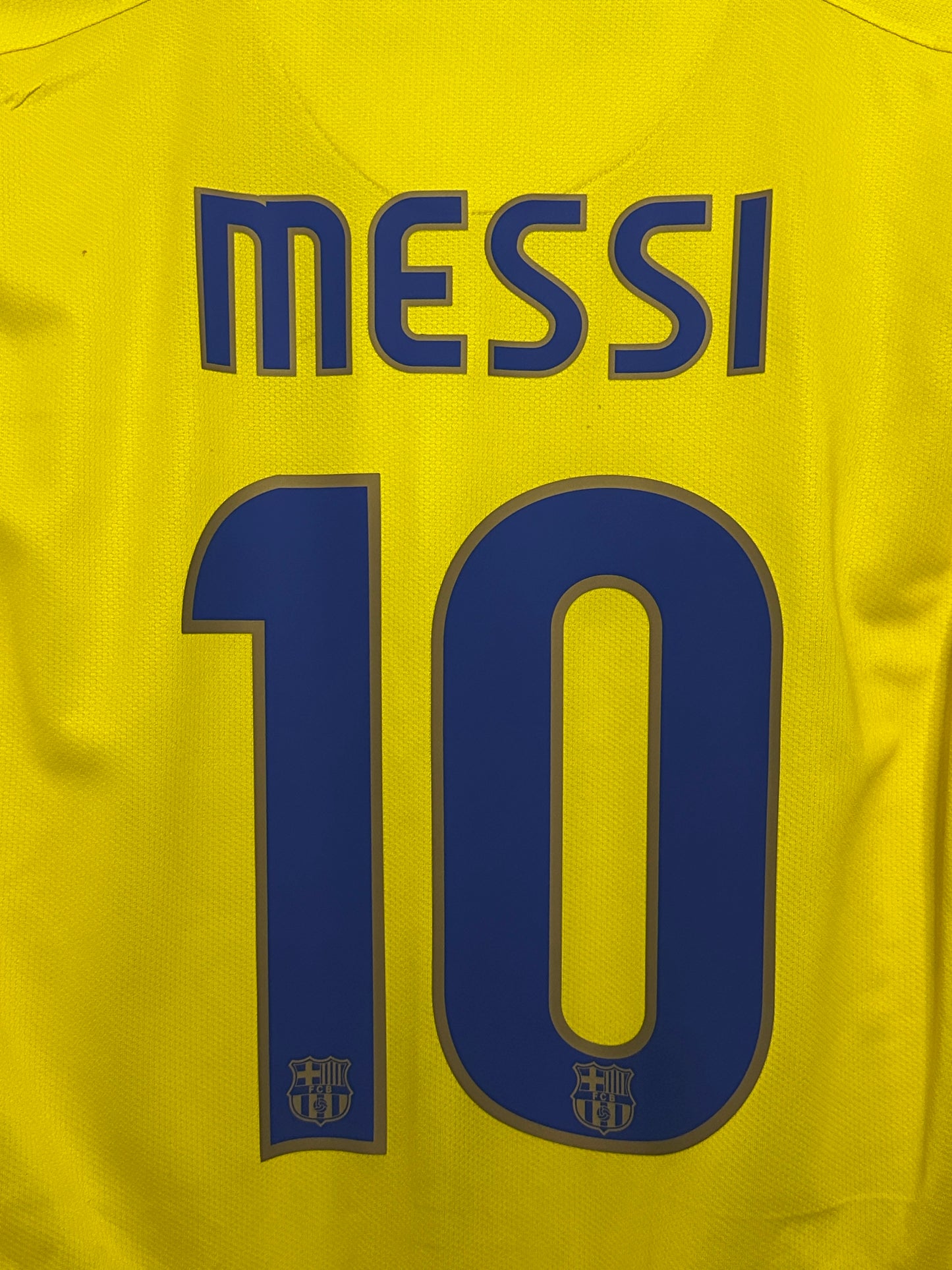 Lionel Messi FC Barcelona 2008-09 long sleeve away football shirt (M)
