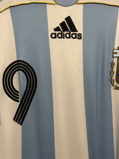 Lionel Messi Argentina 2006 World Cup home football shirt (M)