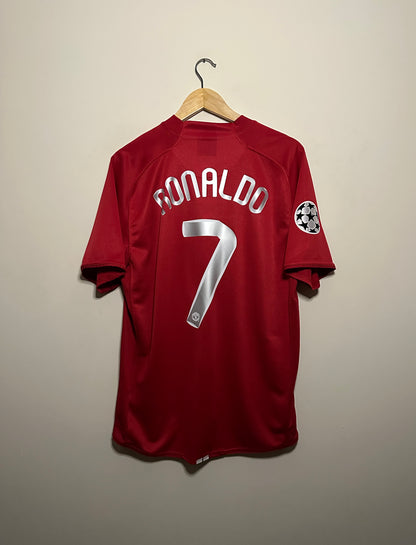 Cristiano Ronaldo Manchester United 2007-08 home football shirt (L)