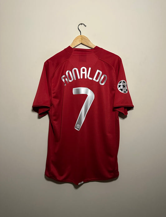Cristiano Ronaldo Manchester United 2007-08 home football shirt (L)