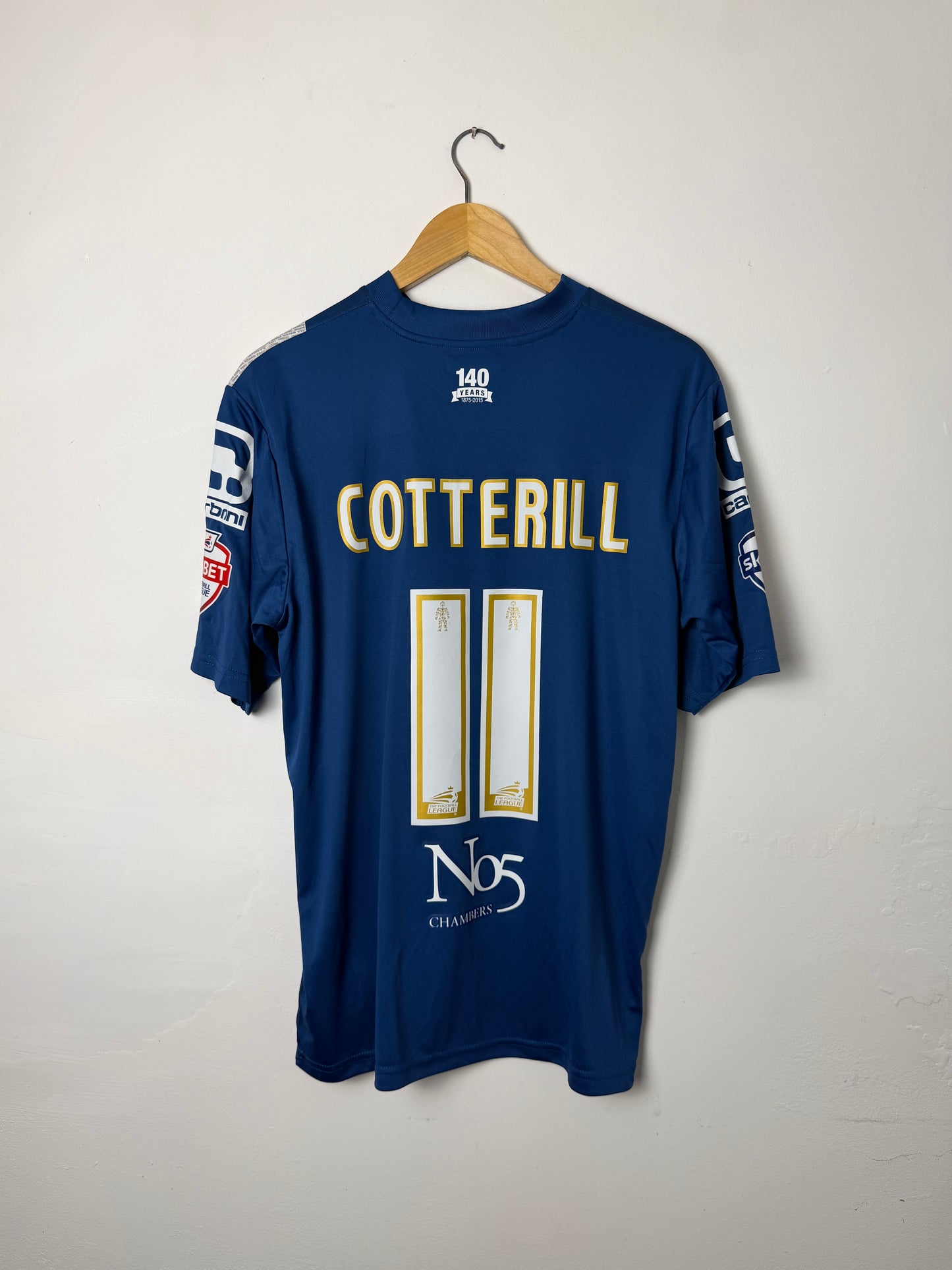 David Cotterill Birmingham FC 2015-16 home football shirt (M)